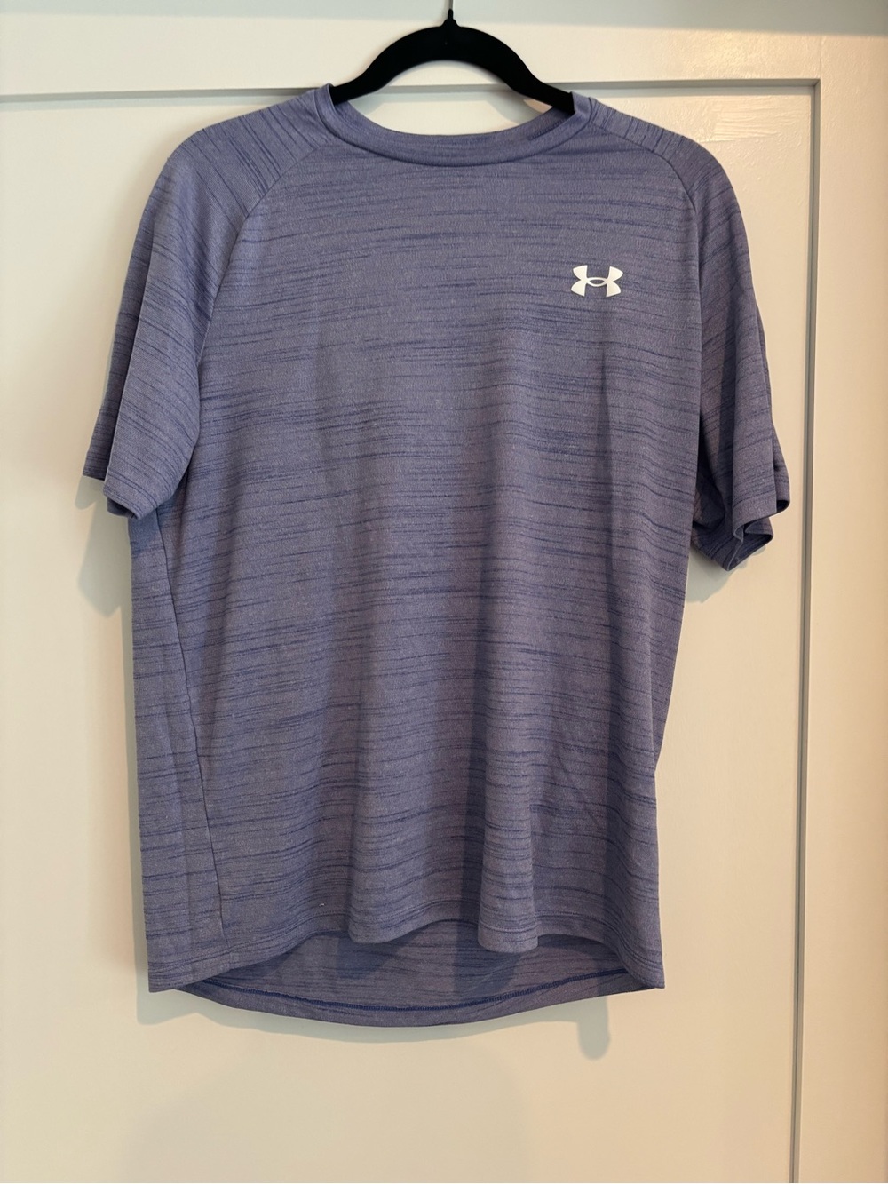 Under Armour Men’s Heathered Light Purple Performance Tee - Medium Loose Fit